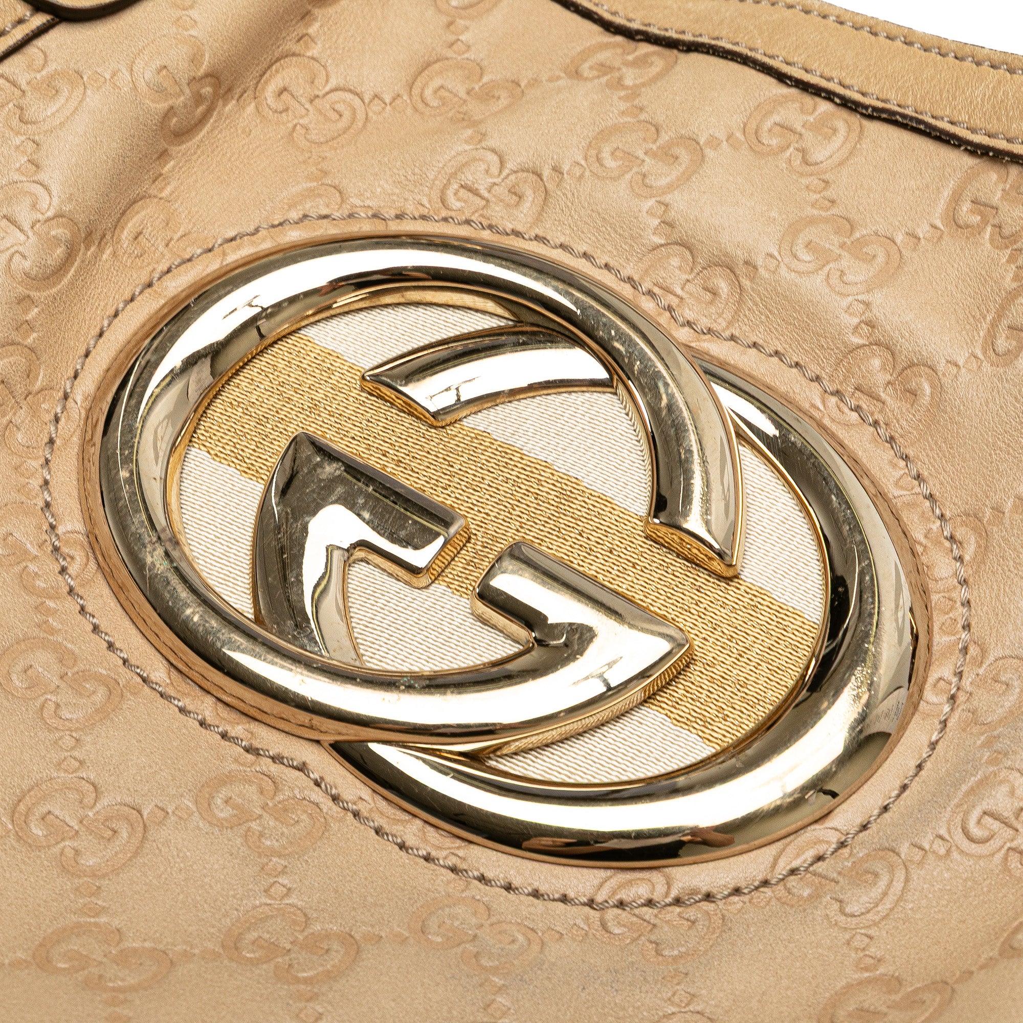 Medium Guccissima Web Britt Satchel