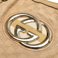 Medium Guccissima Web Britt Satchel