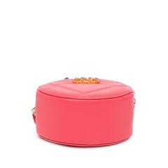 Lambskin 19 Round Clutch with Chain