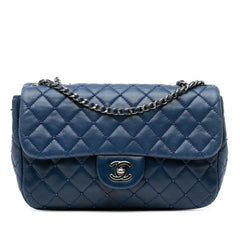 Small Quilted Lambskin Beaded Single Flap