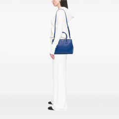 Medium Saffiano Lux Galleria Double Zip Satchel