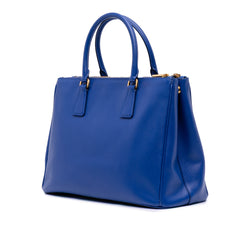 Medium Saffiano Lux Galleria Double Zip Satchel