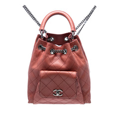 Medium Stitched Calfskin Urban Luxury Drawstring Backpack