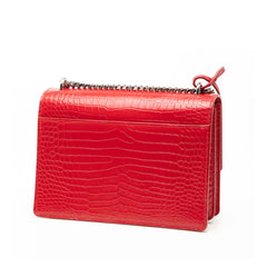 Medium Croc Embossed Monogram Sunset Bag