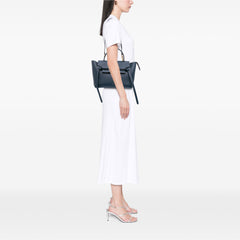 Mini Grained Calfskin Belt Satchel