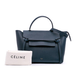 Mini Grained Calfskin Belt Satchel