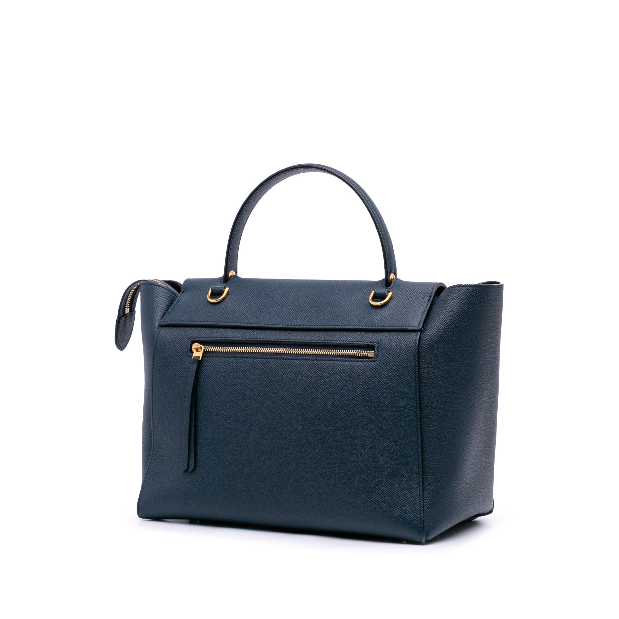 Mini Grained Calfskin Belt Satchel