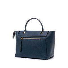 Mini Grained Calfskin Belt Satchel