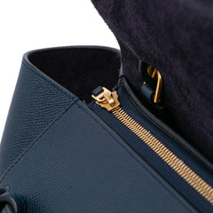 Mini Grained Calfskin Belt Satchel