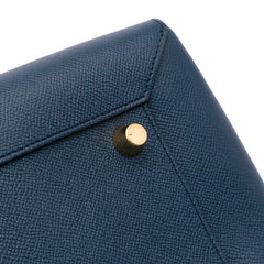 Mini Grained Calfskin Belt Satchel