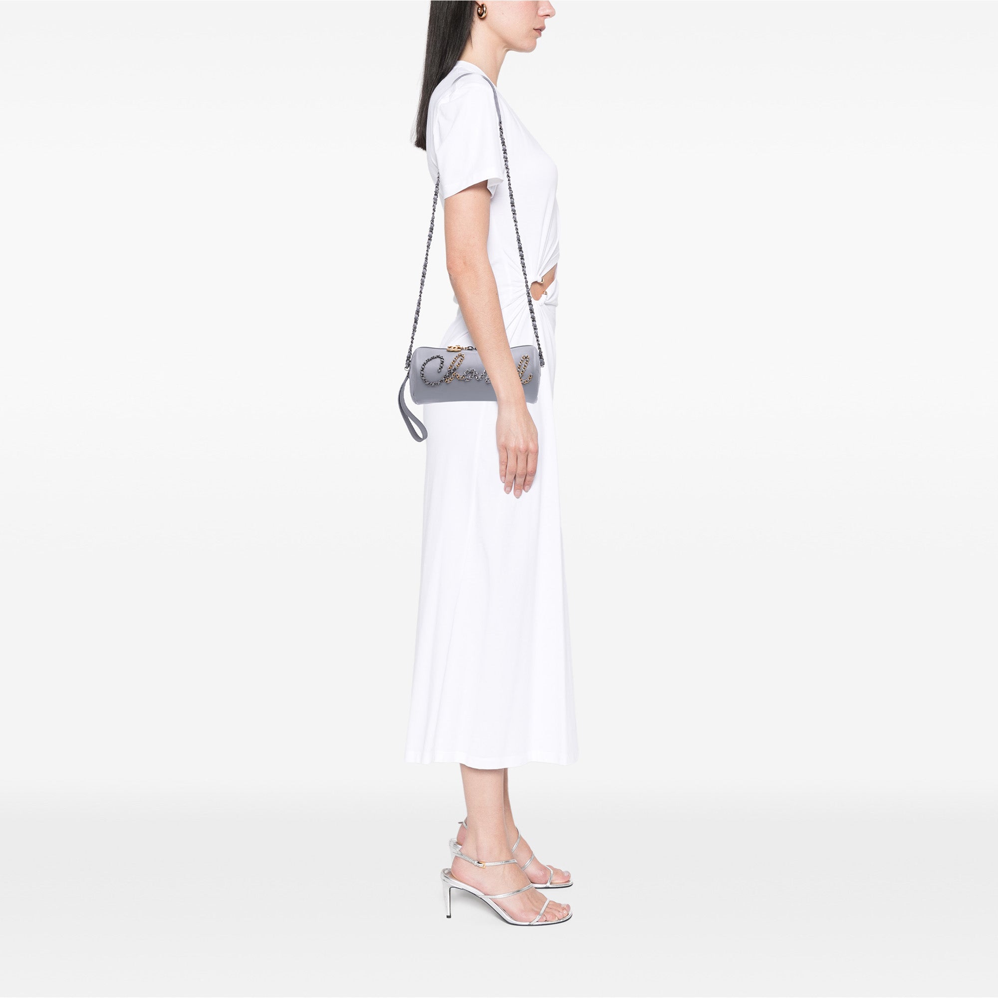 Calfskin Signature Chain 20s Bowling Bag