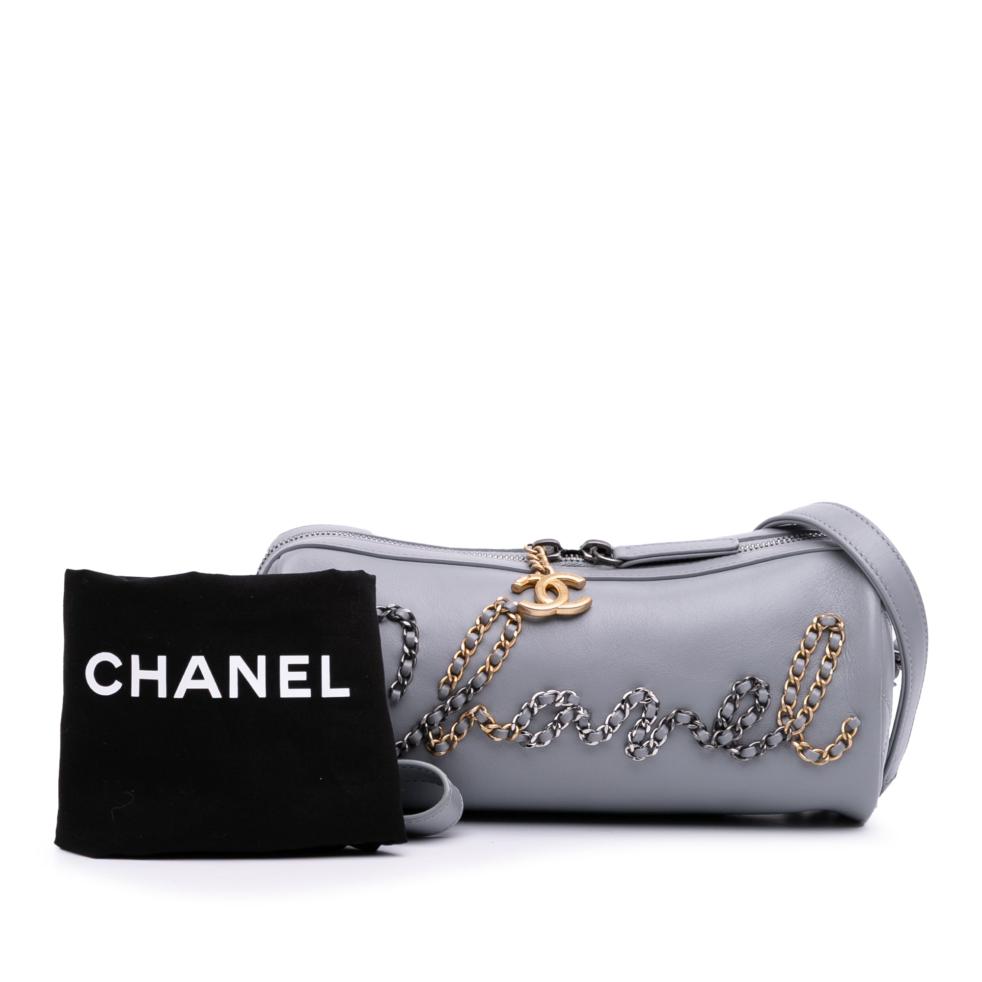 Calfskin Signature Chain 20s Bowling Bag