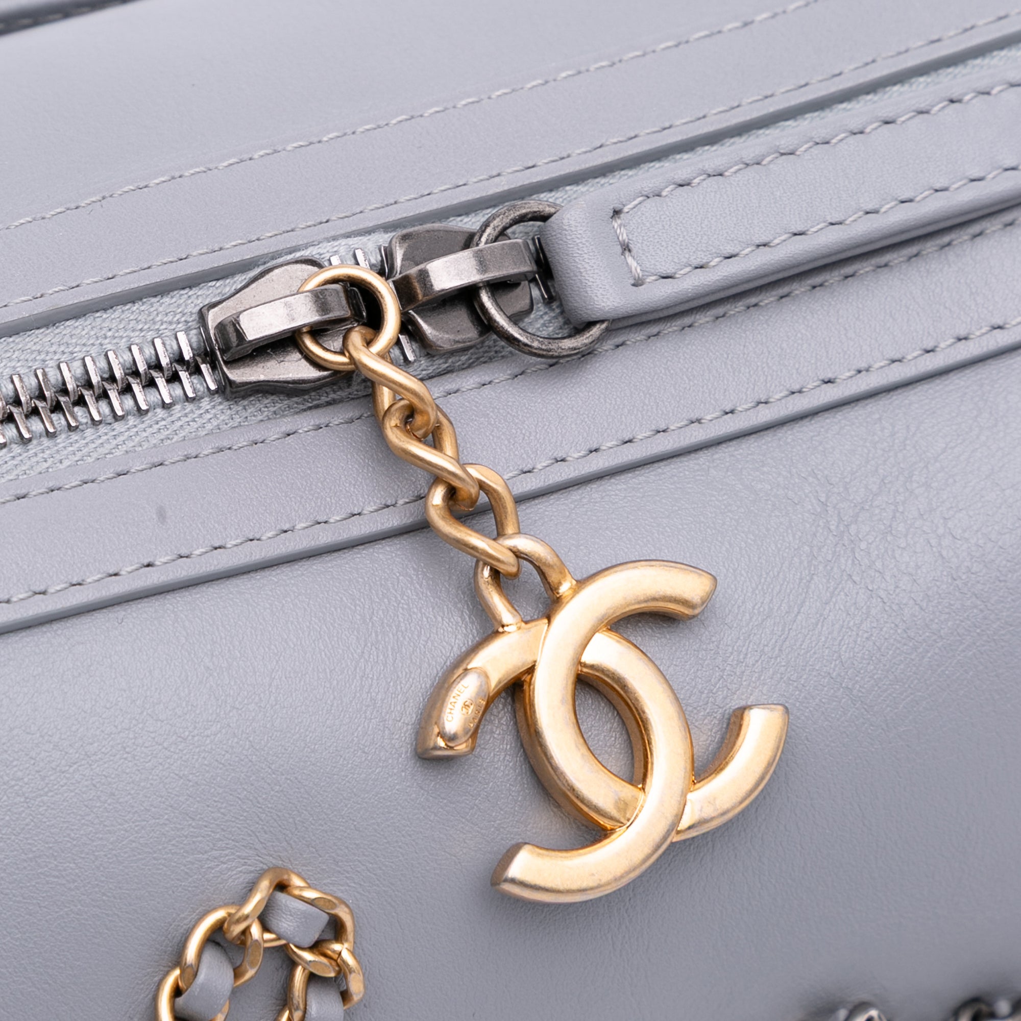 Calfskin Signature Chain 20s Bowling Bag