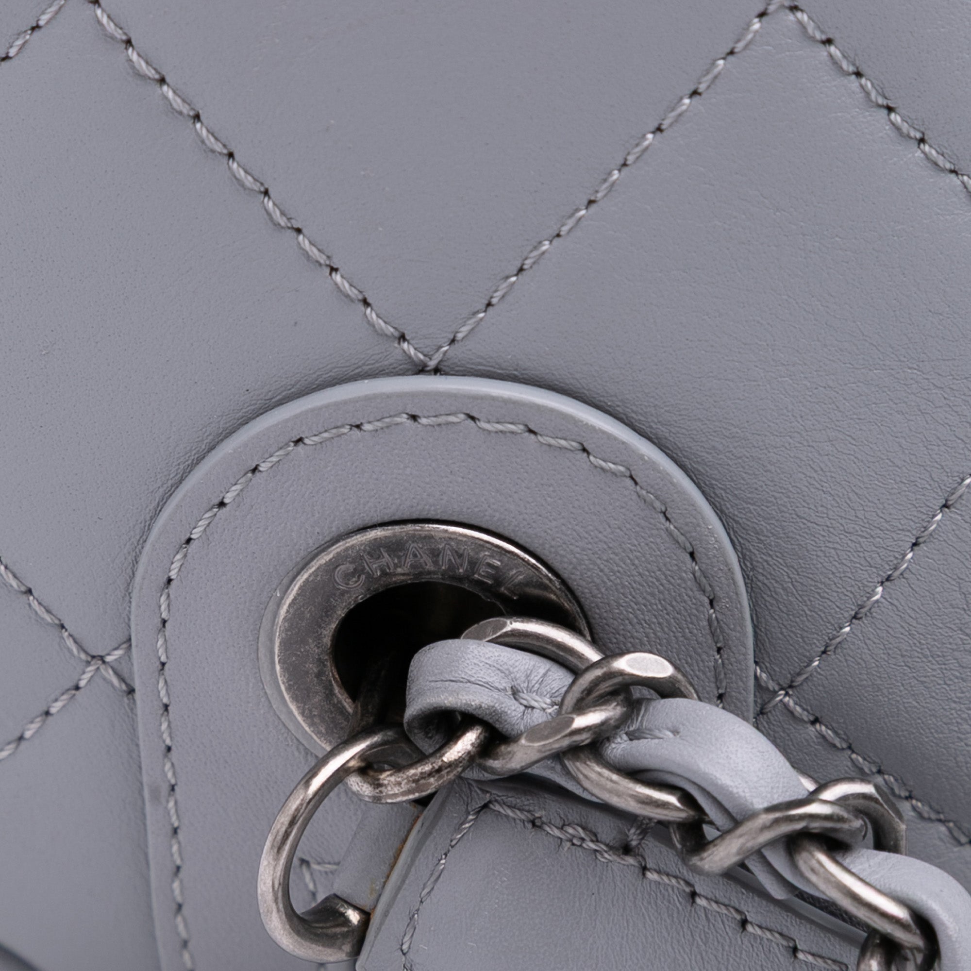 Calfskin Signature Chain 20s Bowling Bag