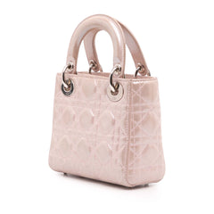 Mini Iridescent Lambskin Cannage Lady Dior
