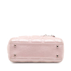 Mini Iridescent Lambskin Cannage Lady Dior
