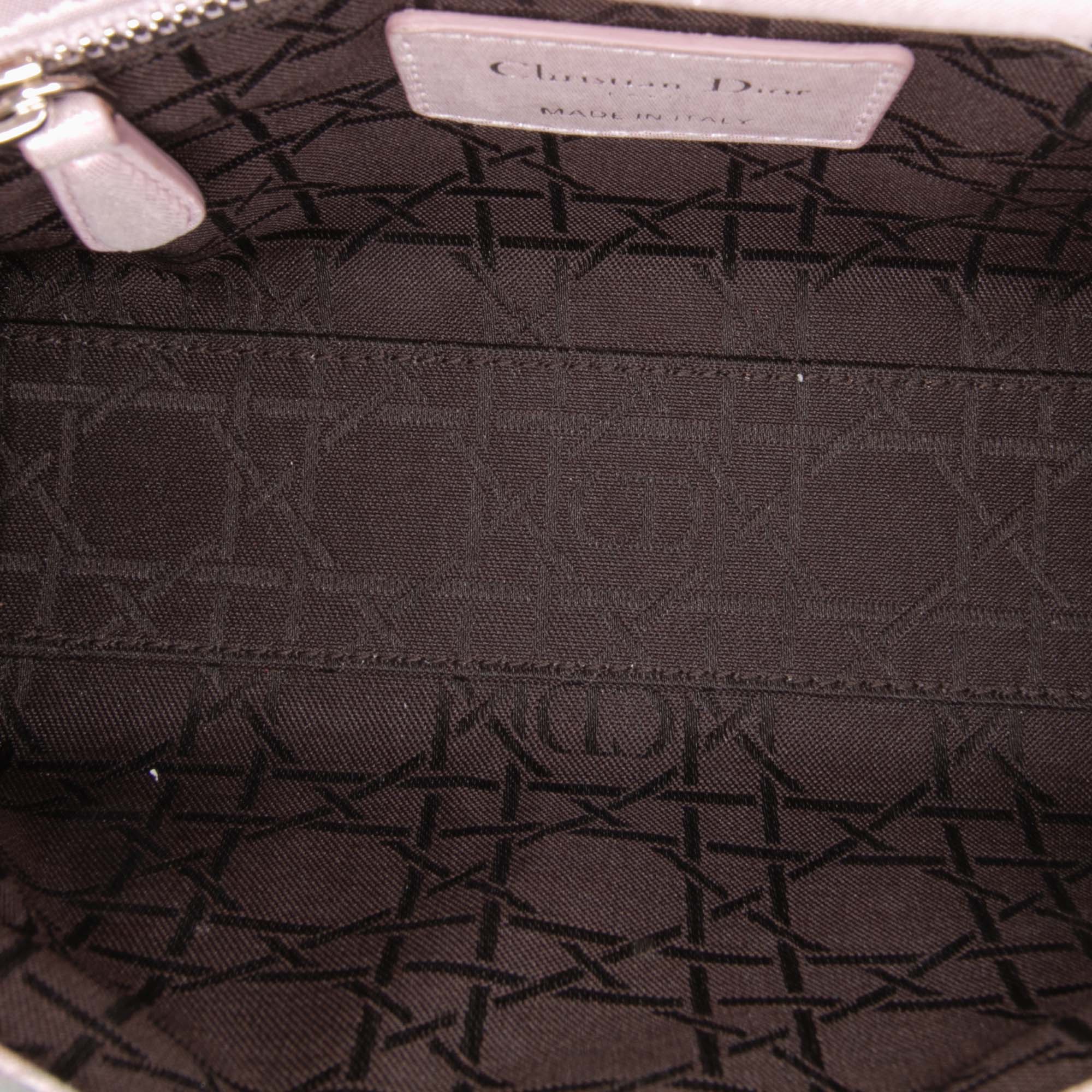 Mini Iridescent Lambskin Cannage Lady Dior