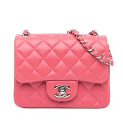 Mini Square Classic Lambskin Single Flap