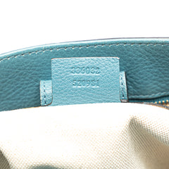 Small Calfskin Bamboo Shopper Satchel