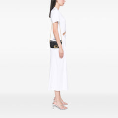 Mini Zucca Embossed Leather Baguette Satchel
