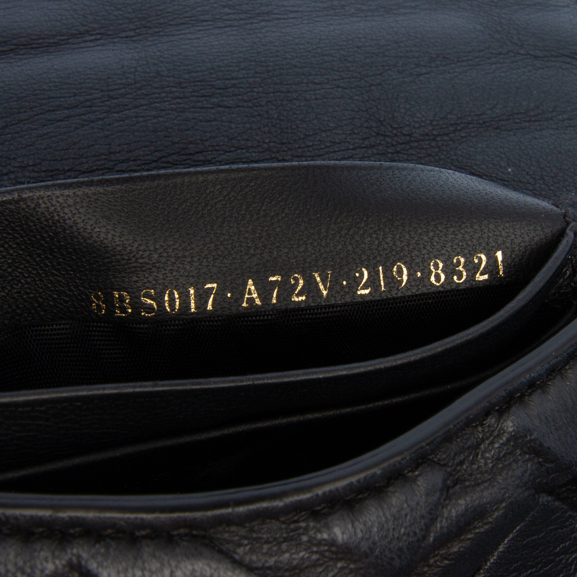 Mini Zucca Embossed Leather Baguette Satchel
