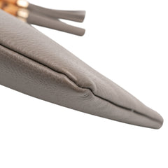 Calfskin Bamboo Tassel Clutch