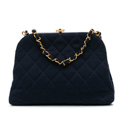 Quilted Jersey Frame Chain Crossbody