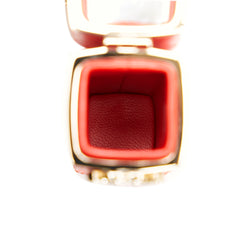 CC Lambskin Squared Lipstick Case on Chain