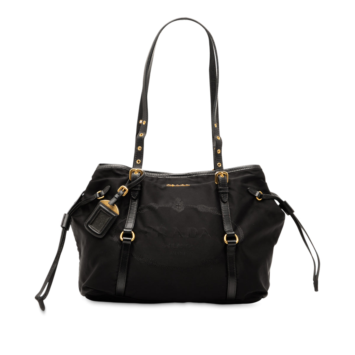 Tessuto Canapa Logo Tote