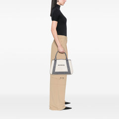 Canvas Navy Cabas Tote S