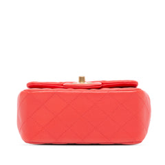 Mini Square Classic Lambskin Single Flap