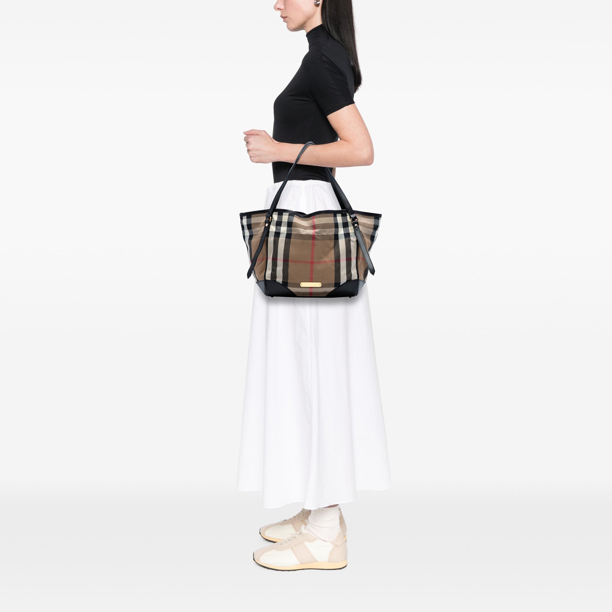 Small House Check Canvas Canterbury Tote