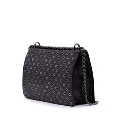 Soft Calf Grommet Lock Flap Chain Crossbody