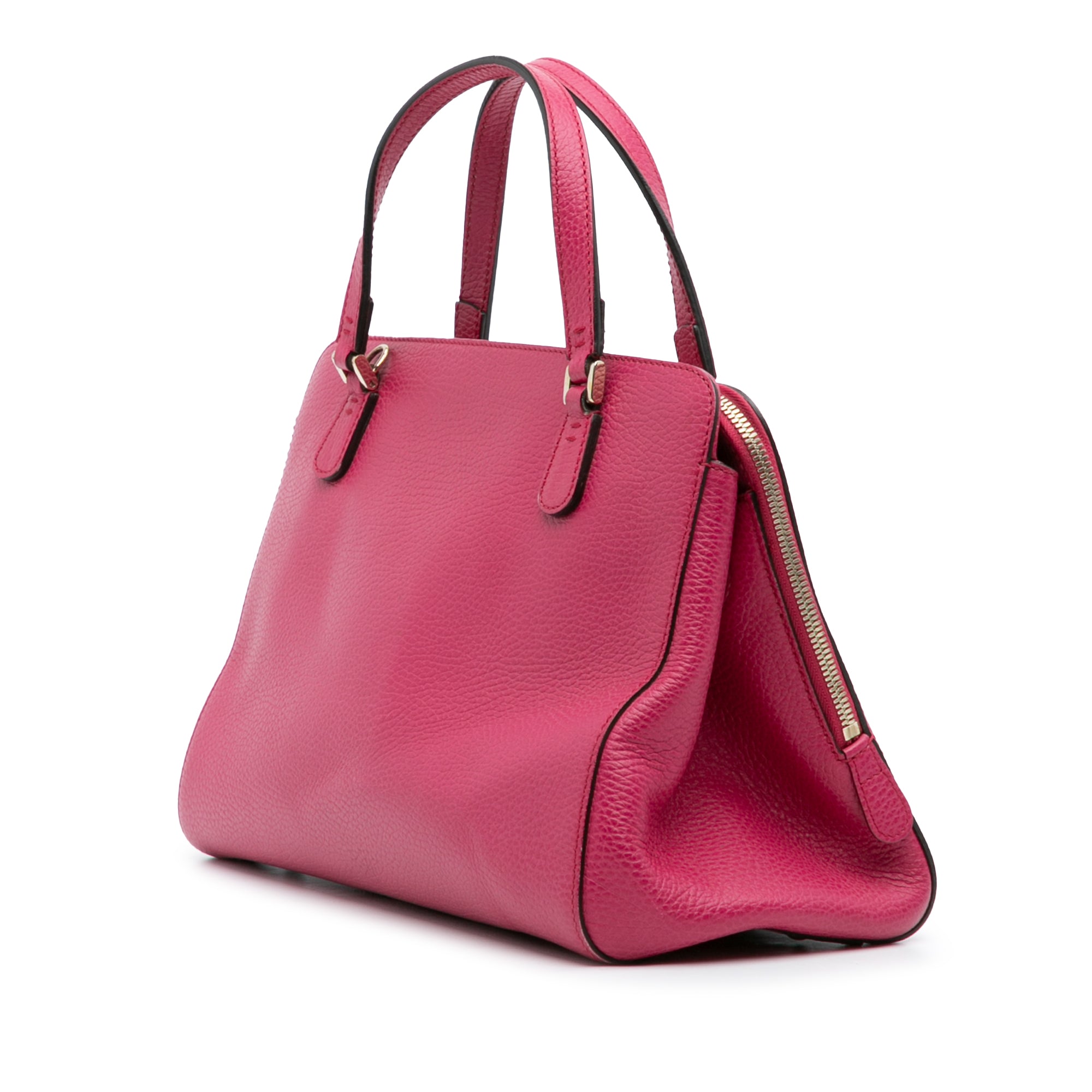 Calfskin Swing Top Handle Satchel