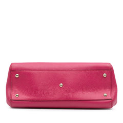 Calfskin Swing Top Handle Satchel