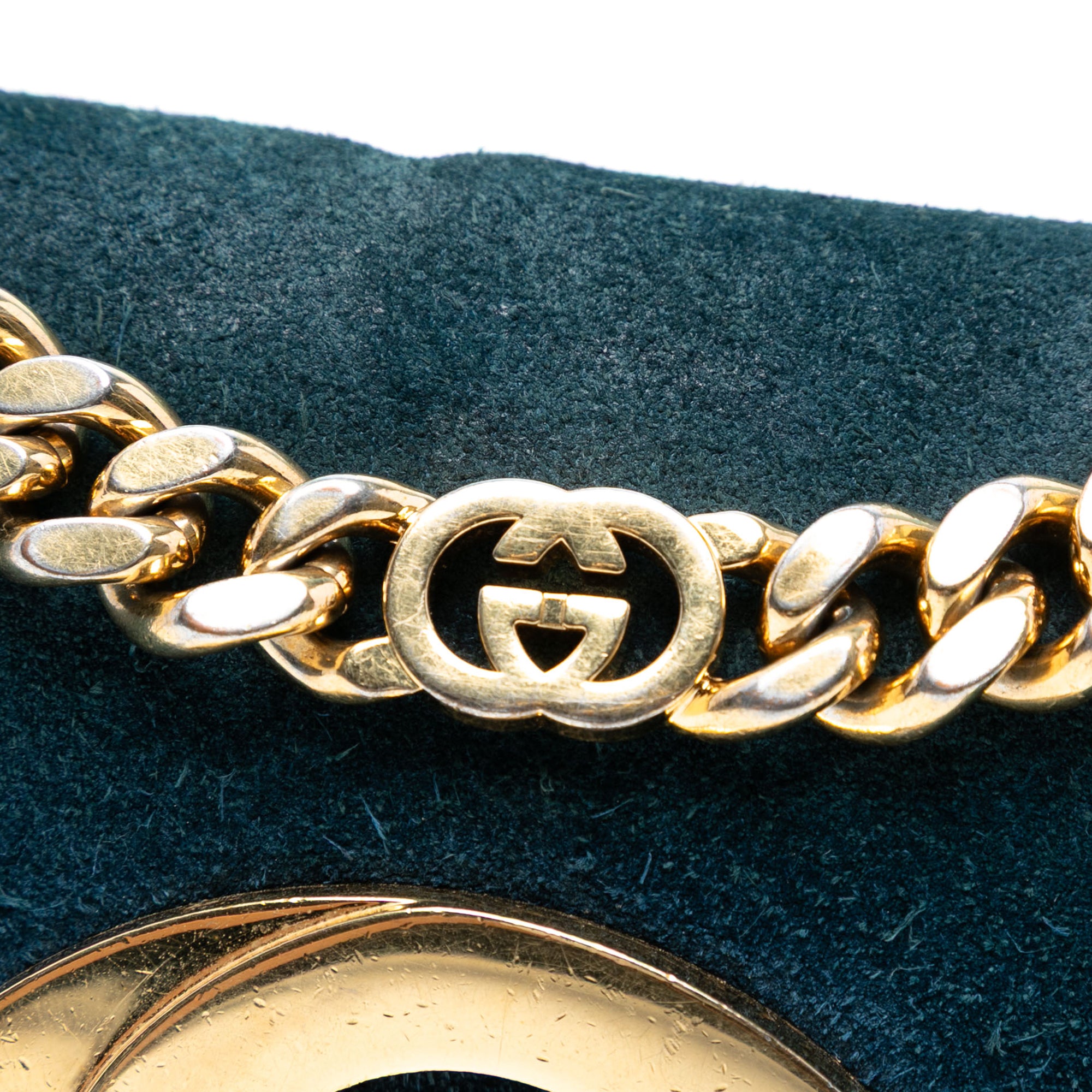 Small Suede Blondie Chain Satchel