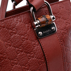 Guccissima Tender Bamboo Bar Tote