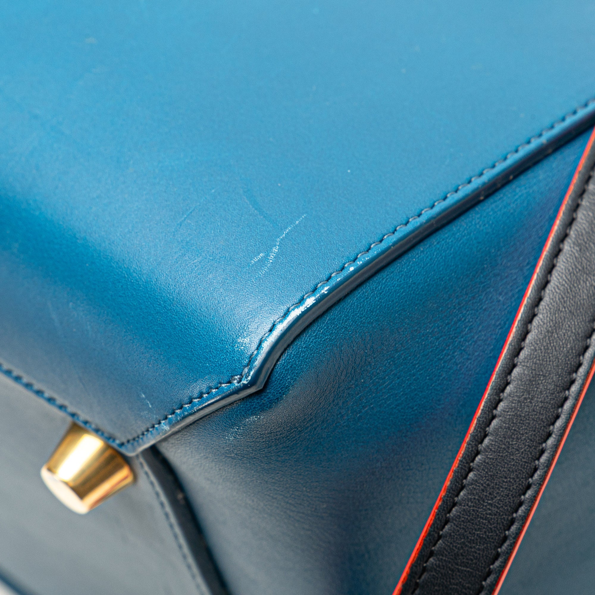 Mini Tricolor Smooth Calfskin Belt Bag
