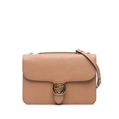 Medium Dollar Calfskin Interlocking G Crossbody