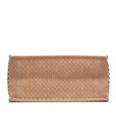 Medium Embroidered Mesh Book Tote