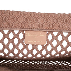 Medium Embroidered Mesh Book Tote