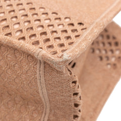 Medium Embroidered Mesh Book Tote