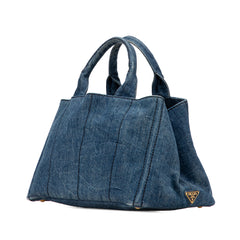 Denim Canapa Logo Satchel