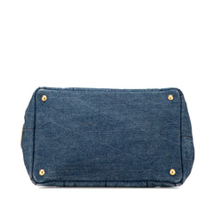 Denim Canapa Logo Satchel