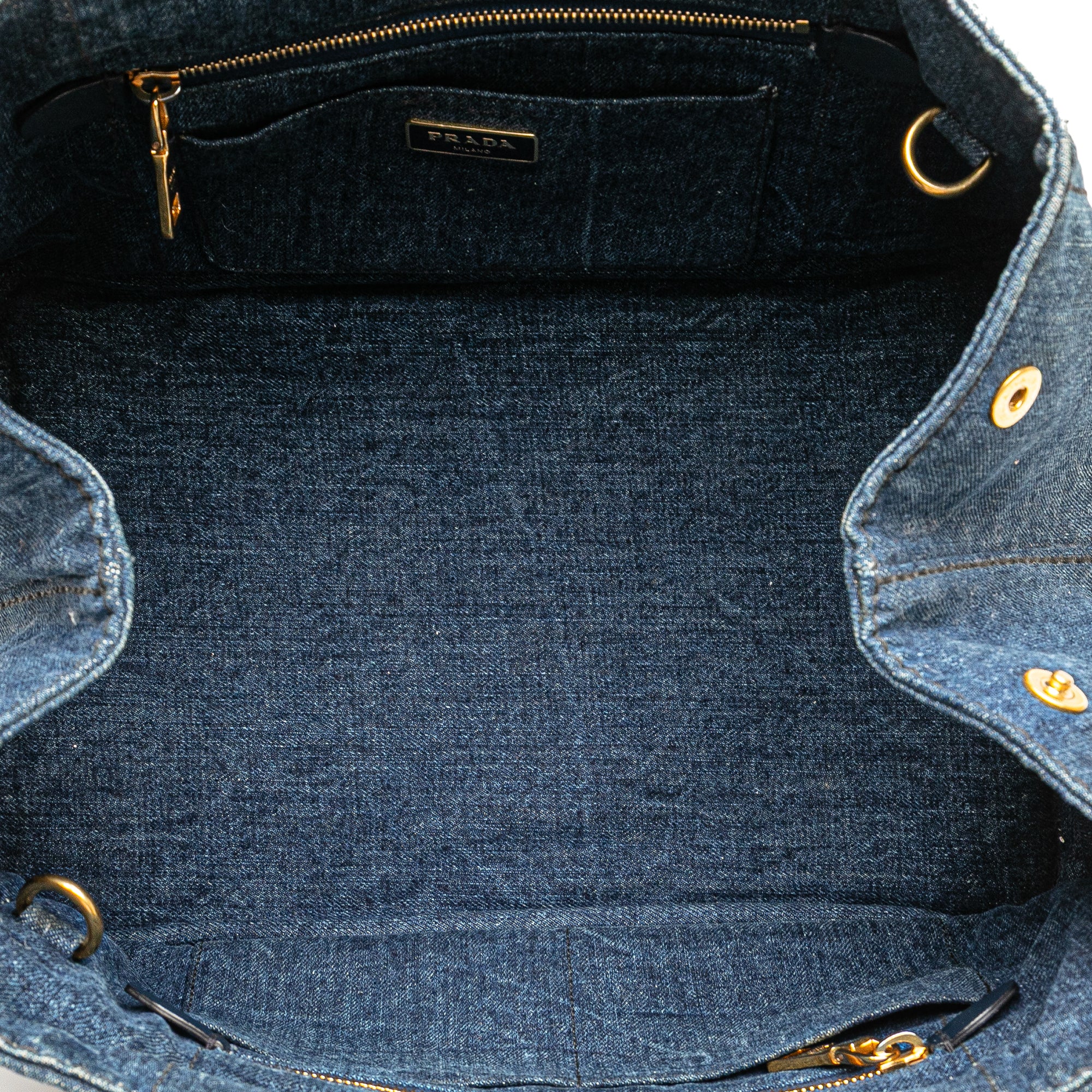 Denim Canapa Logo Satchel