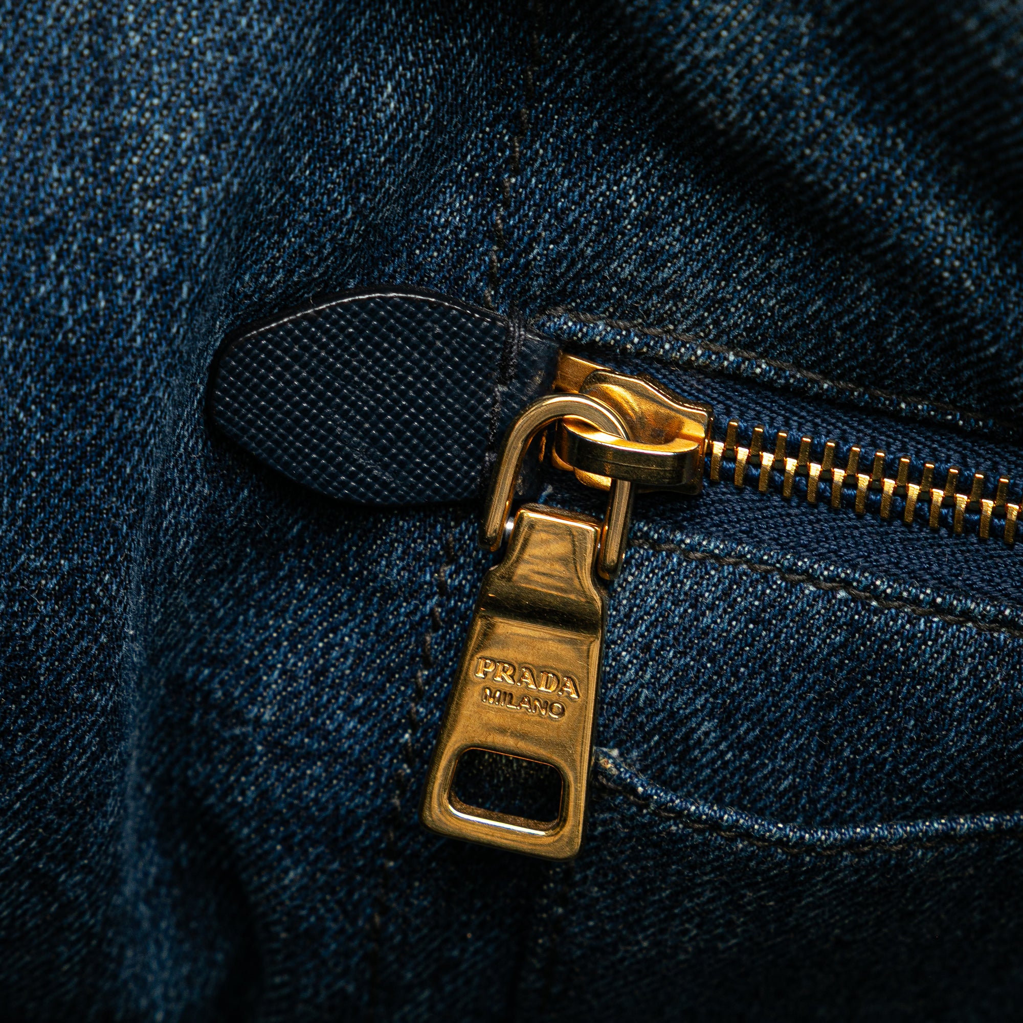 Denim Canapa Logo Satchel