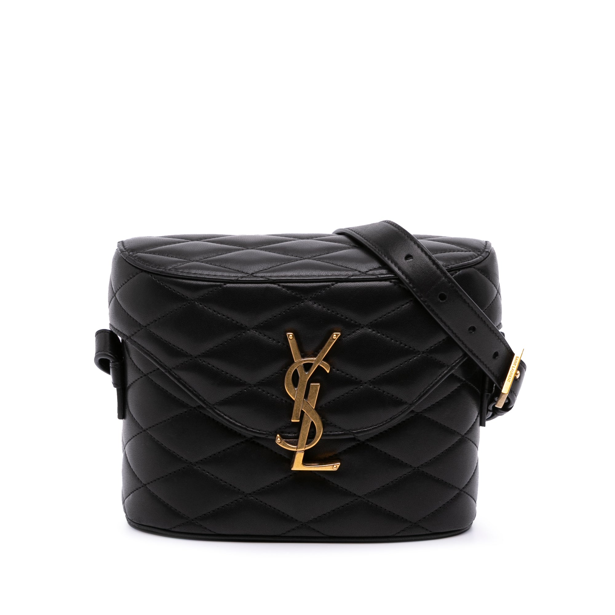 Quilted Lambskin Monogram June Box Bag