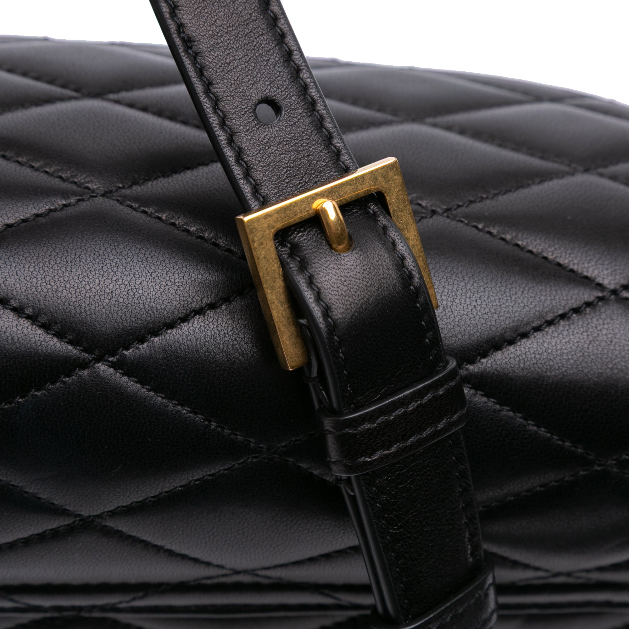 Quilted Lambskin Monogram June Box Bag