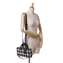 Medium Canvas Macro Houndstooth Lady D Joy