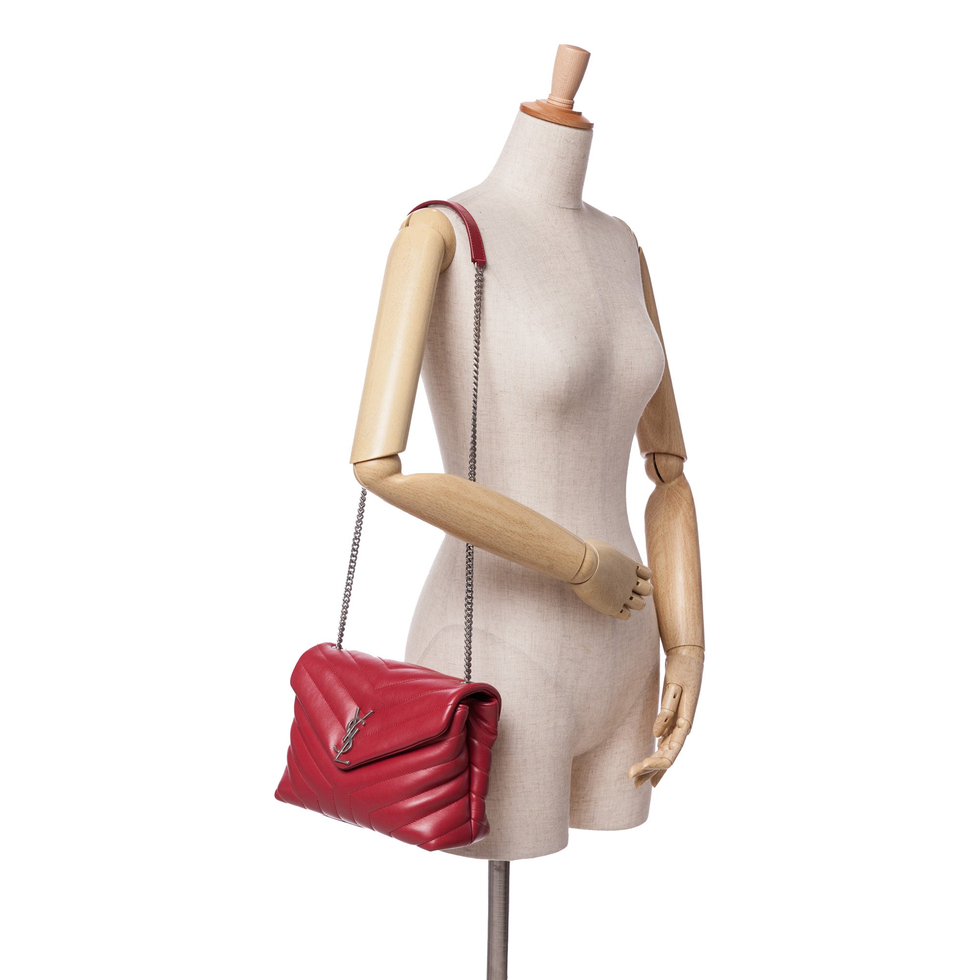 Small Leather Monogram Loulou Crossbody